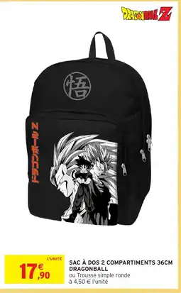 Intermarché Hyper SAC À DOS 2 COMPARTIMENTS 36CM DRAGONBALL offre