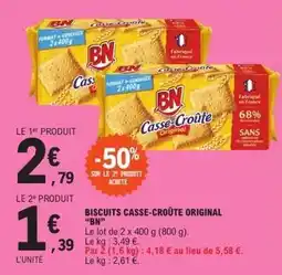 E.Leclerc Bn - biscuits casse-croute original offre