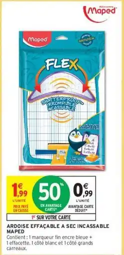 Intermarché Maped - ardoise effaçable a sec incassable offre