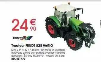 Brico Pro Tracteur Fendt 828 Vario Britains offre