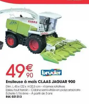 Brico Pro Ensileuse à Maïs Claas Jaguard 900 Bruder offre