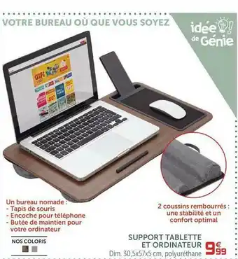 Gifi Support Tablette Et Ordinateur offre