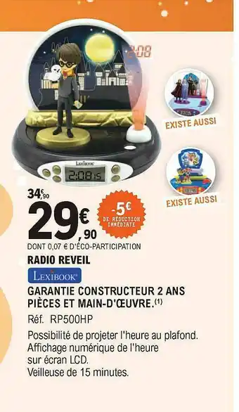 Radio Réveil Lexibook
