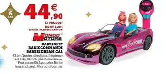Cabriolet Radiocommandé Barbie Dream Car