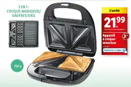 Lidl Appareil à croque- monsieur offre