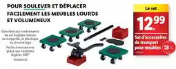 Lidl Set d'accessoires de transport pour meubles (3 offre