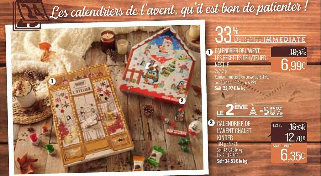 Calendrier De L'avent Nestlé Les Recettes De L'atelier 