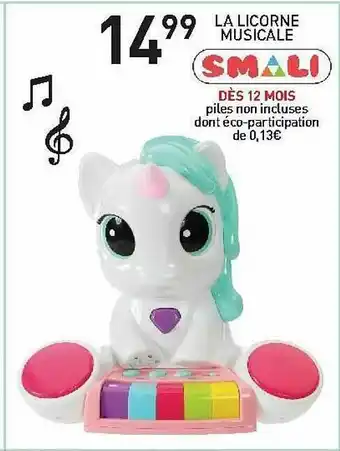 Stokomani La Licorne Musicale Smali offre