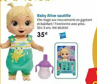 La Grande Récré Baby alive sautille offre