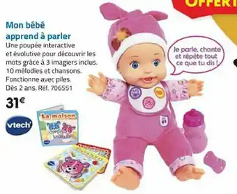La Grande Récré Mon bébé apprend à parler offre