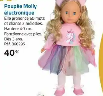 Poupée molly électronique