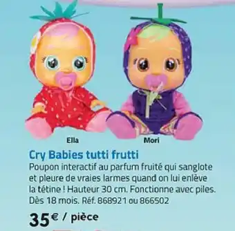 Cry babies tutti frutti