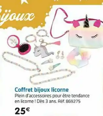 La Grande Récré Coffret bijoux licorne offre