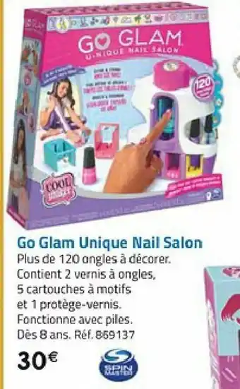 La Grande Récré Go glam unique nail salon offre