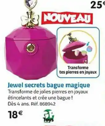 Jewel secrets bague magique