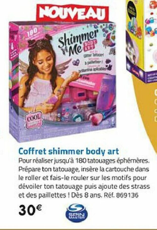 Promo Coffret shimmer body art chez La Grande Récré