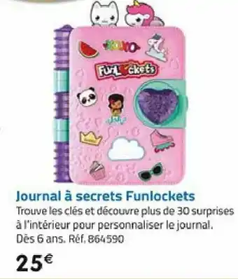 Journal à secrets funlockets
