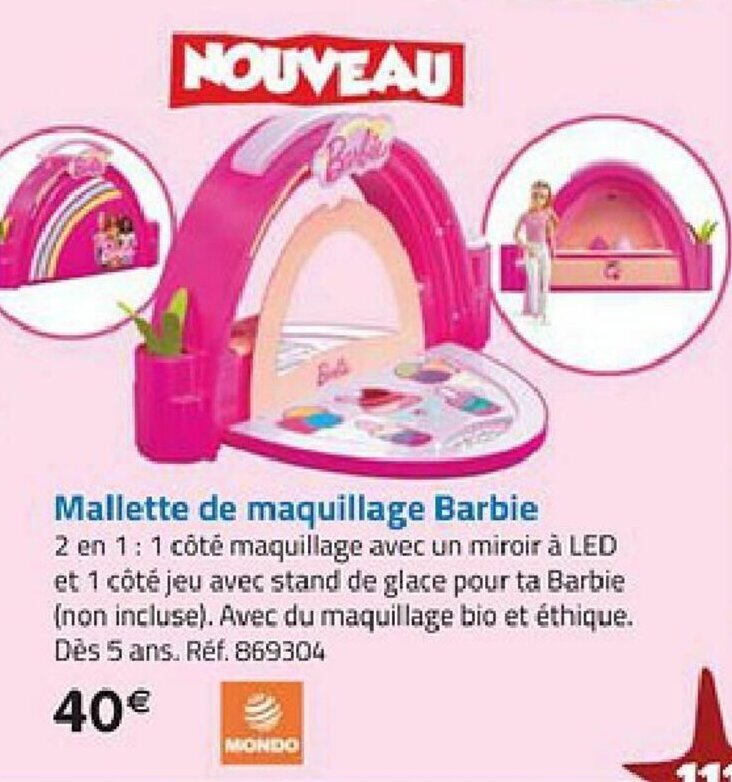 Promo Mallette de maquillage barbie chez La Grande Récré