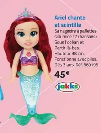 La Grande Récré Ariel chante et scintille offre