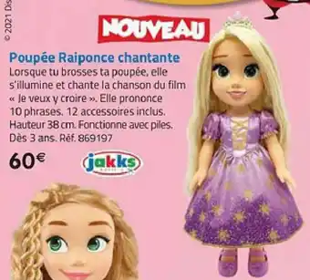 La Grande Récré Poupée raiponce chantante offre