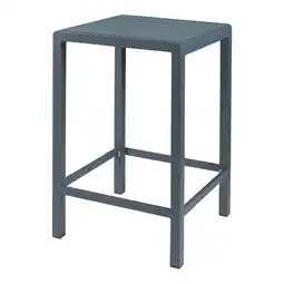 Jardiland Table haute de jardin Avise verre trempé 108 x 70 x 70 cm anthracite casa.pro offre