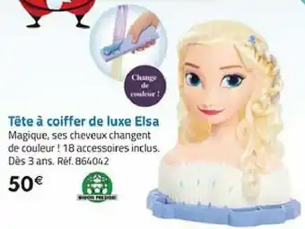 La Grande Récré Tête à coiffer de luxe elsa offre