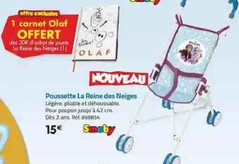 Poussette la reine des neiges