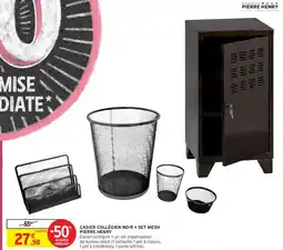 Pierre henry - casiers collégón noir + set mesh