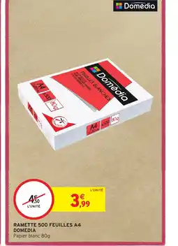 Intermarché RAMETTE 500 FEUILLES A4 DOMEDIA offre
