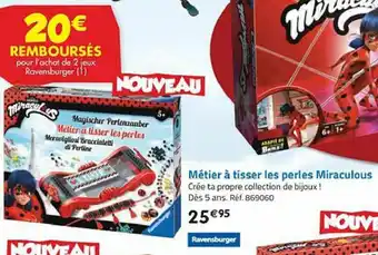 La Grande Récré Métier à tisser les perles miraculous offre