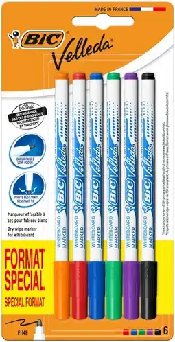 Carrefour Market BIC 6 feutres effaçables à sec offre