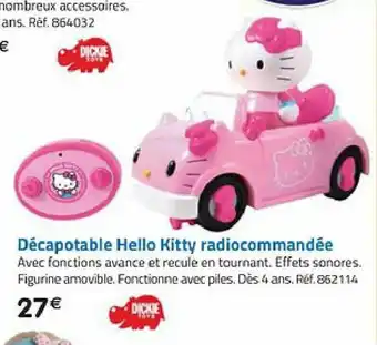 Décapotable hello kitty radiocommandée