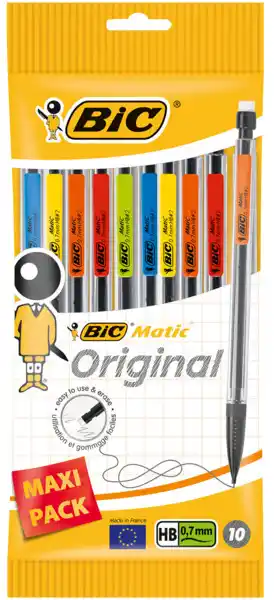 Carrefour BIC 10 porte-mines Matic original offre