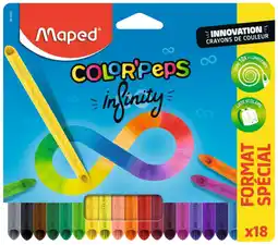 Carrefour MAPED 18 crayons de couleur Infinity offre