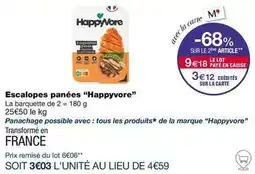 Monoprix Happyvore - escalopes panées offre