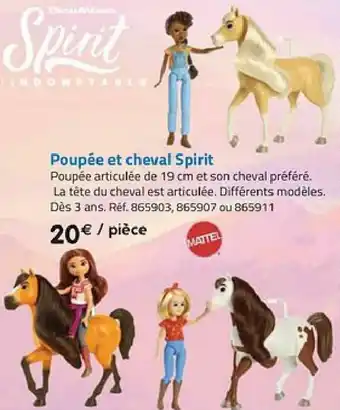 La Grande Récré Poupée et cheval spirit offre