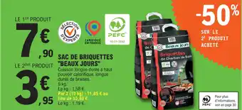 E.Leclerc SAC DE BRIQUETTES BEAUX JOURS offre