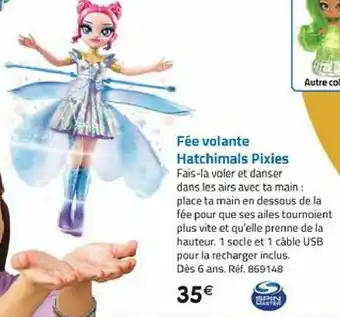 Fée volante hatchimals pixies