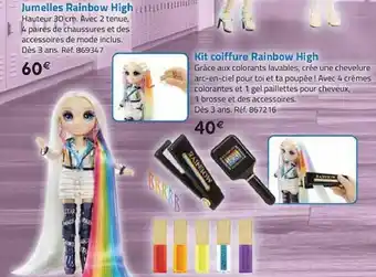 La Grande Récré Kit coiffure rainbow high offre