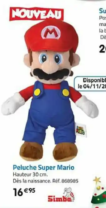 La Grande Récré Peluche super mario offre