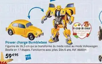 La Grande Récré Power charge bumblebee offre