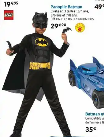 La Grande Récré Panoplie batman offre