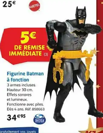 La Grande Récré Figurine batman à fonction offre