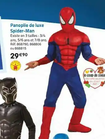 La Grande Récré Panoplie de luxe spider-man offre