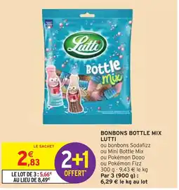 Intermarché LUTTI BONBONS BOTTLE MIX offre