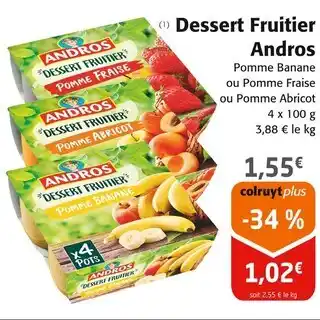 Colruyt Andros Dessert Fruitier offre