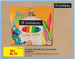 Intermarché DOMEDIA 12 MAXI FEUTRES DE COLORIAGE offre