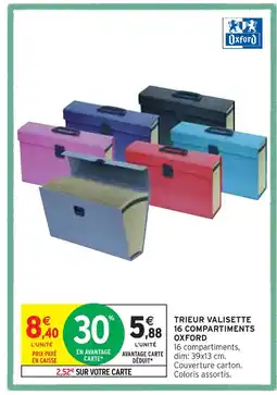 Intermarché OXFORD TRIEUR VALISETTE 16 COMPARTIMENTS offre