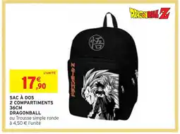 Intermarché DRAGONBALL SAC À DOS 2 COMPARTIMENTS 36CM offre