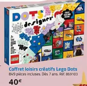 La Grande Récré Coffret loisirs créatifs Lego Dots offre